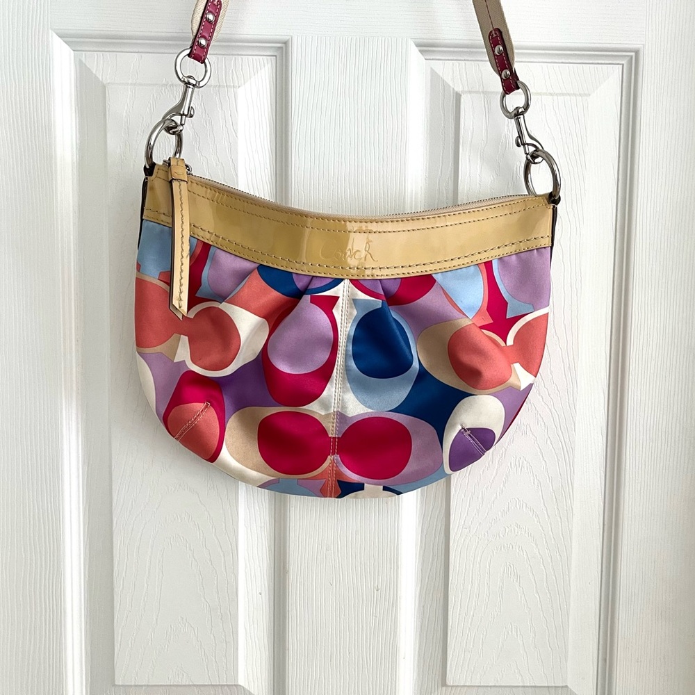 Coach hand bag vibrant colours! Cross body
